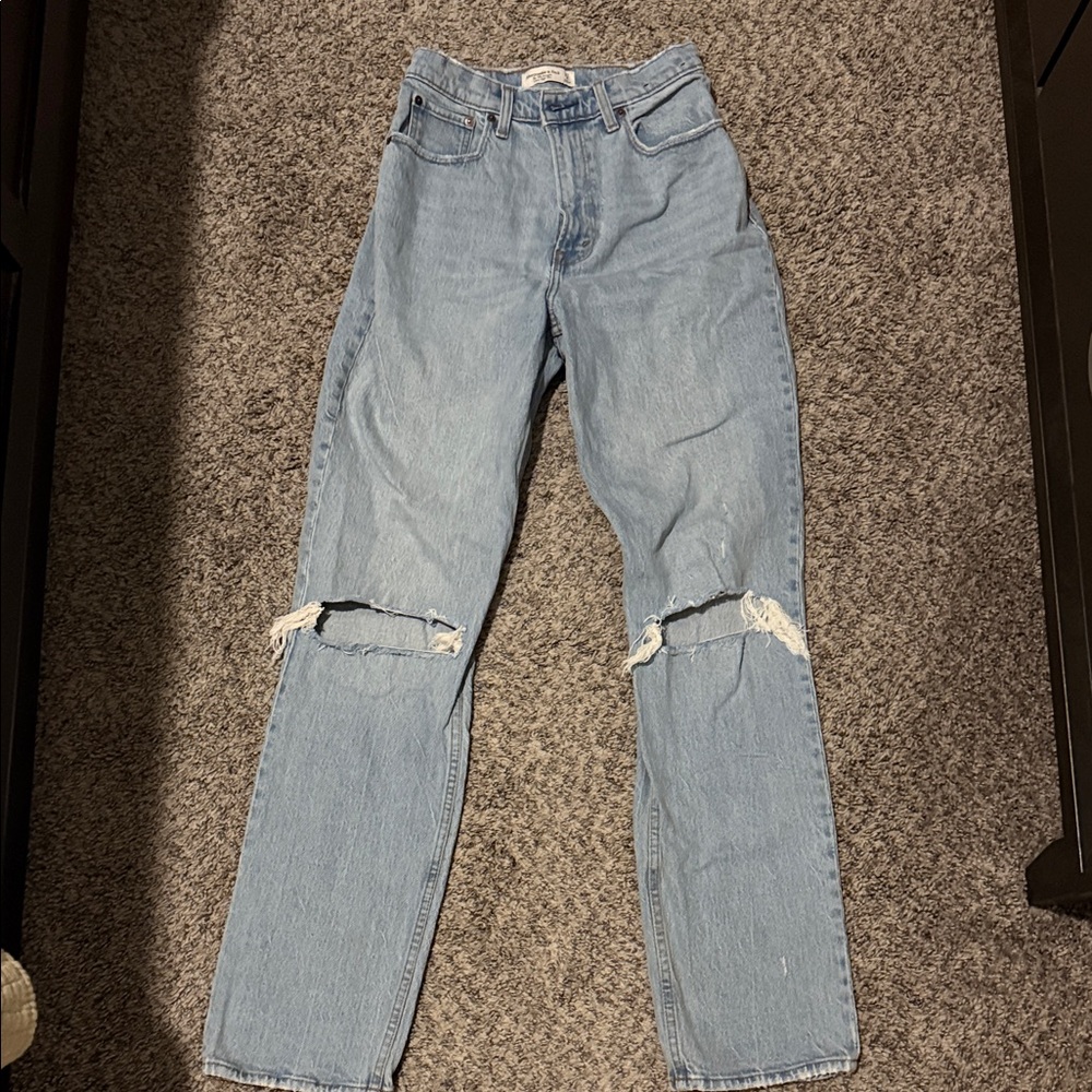 Abercrombie & Fitch Light Blue High Rise Jeans